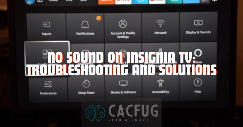 no sound on insignia tv